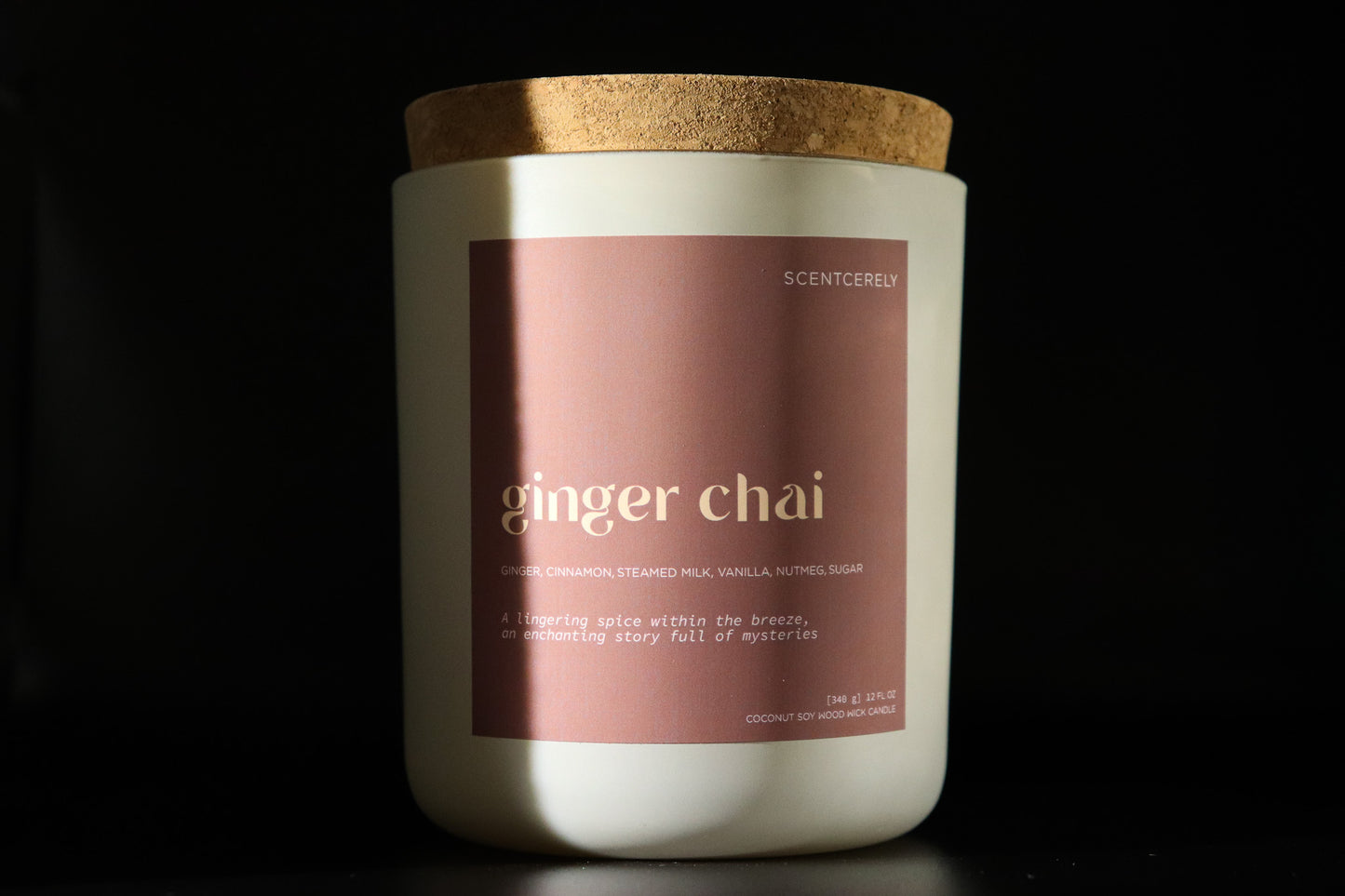 ginger chai wood wick candle