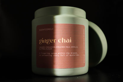 ginger chai wood wick candle