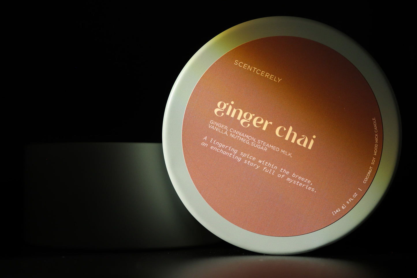 ginger chai wood wick candle